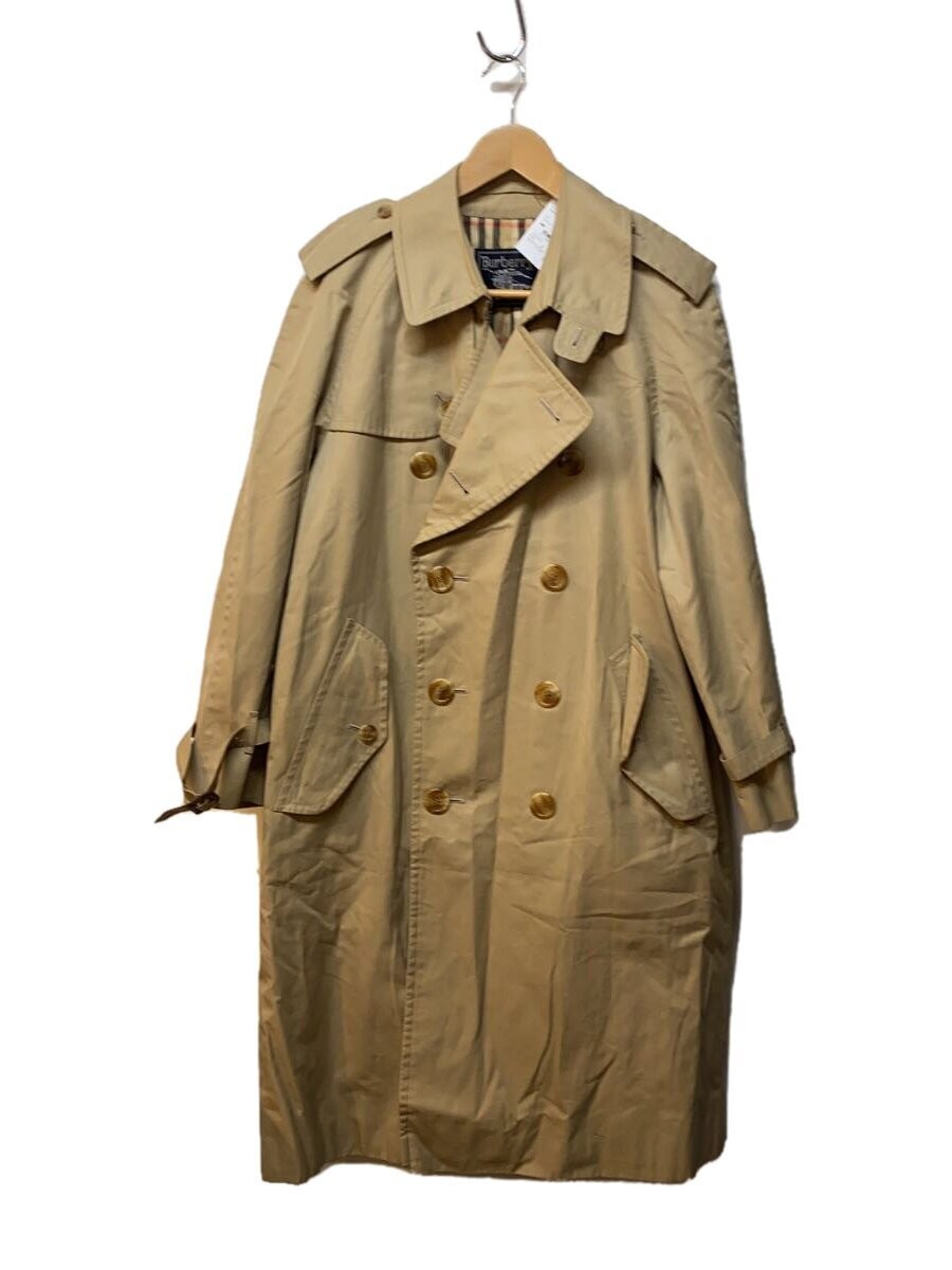 Burberry Vintage 80s-90s Prosum Beige Cotton Trench Coat for Men EG ZIA