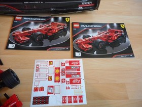 Lego Racers F1 Formula 1 Ferrari on 1:9 with Box (Lego No: 8157)