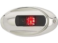Attwood Backbordlicht Led Lightarmor Vertikal-Oval Edelstahl 12543149