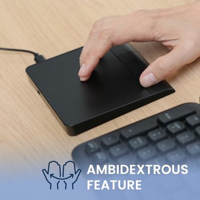 PERIPAD-506 Wired Slim USB Touchpad - Wired Detachable Touchpad