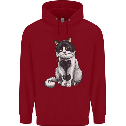 I Love Cats Cute Kitten Childrens Kids Hoodie - Picture 4 of 39