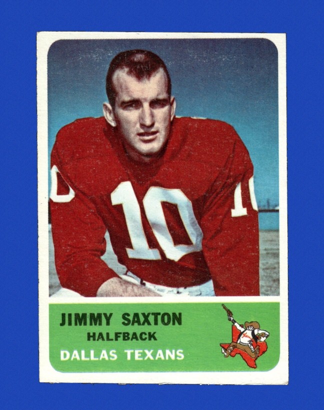 1962 Fleer Set-Break # 26 Jimmy Saxton EX-EXMINT *GMCARDS*
