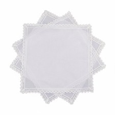 Einstecktuch leichte Spitzenborte weiche Baumwolle f&uuml;r Hochzeiten