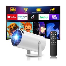 HOTPEAK Mini Projector 1080p 4K WiFi Bluetooth Portable Home Theater