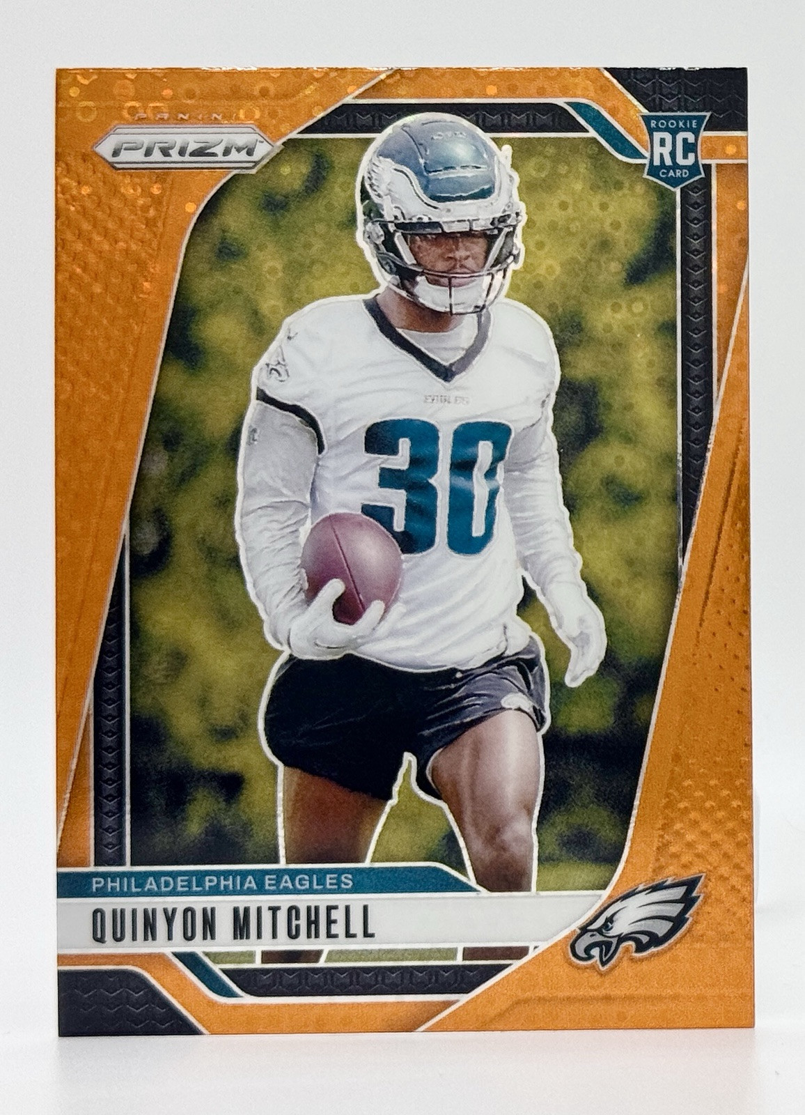 2024 Prizm Orange Disco Prizm #381 Quinyon Mitchell RC Philadelphia Eagles