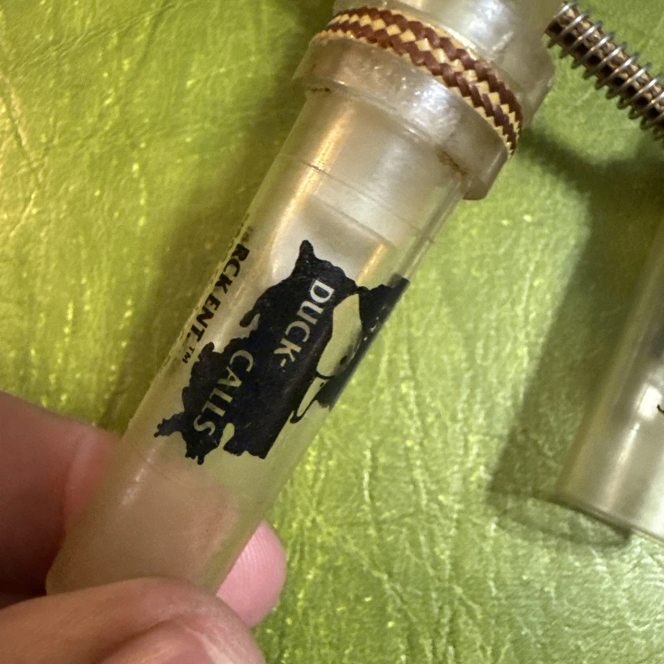 2 Vintage Speckle Belly Goose Calls Haydel's Louisiana S-81 & XLS-83 + Lanyard - Image 3 of 4