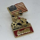 FIFA World Cup Vintage 1994 Coca Cola Soccer Pin Striker The Dog USA Collectible