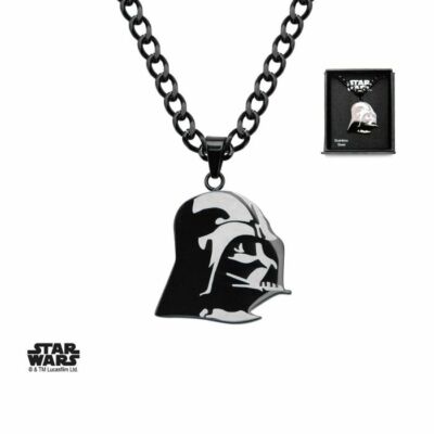 Pendentif Star Wars Dark Vador En Acier Argenté - Ascalido - Neuf Avec étiquettes