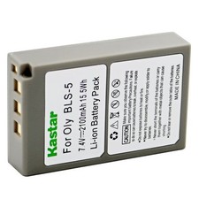 1x Kastar Battery for Olympus BLS-5 E-PM1 E-PM2 stylus 1