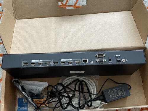 4K HDMI Matrix Switcher 4x4 mit Web GUI & 3,5mm Audio Ausgang, Unterstützung LAN/RS... - Bild 2 von 5