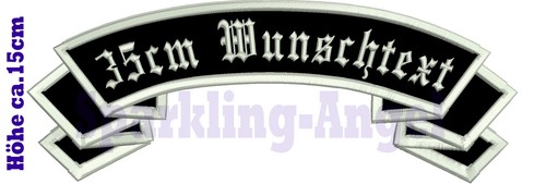 Patch Broderie 3D Tête De Mort (skull) à Coudre - Personnalisable Avec Texte - Fabriqué En Allemagne