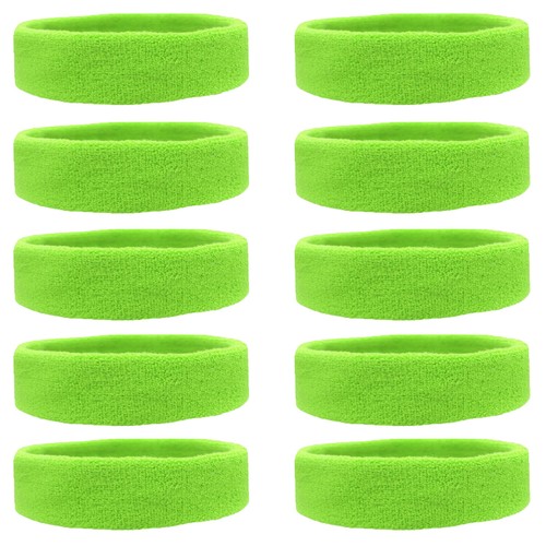 10 UPick TERRY SWEATBAND Cotton Headbands Absorbent Workout Quality Sport BANDS - Picture 10 of 12