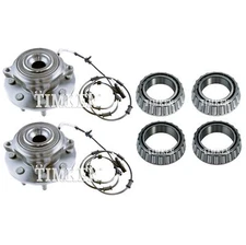 NEW Front and Rear Wheel Bearings & Hubs Kit Timken For Ram 3500 4WD 2013-2017