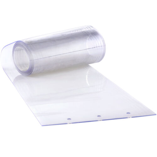 VEVOR Strip Curtain PVC Door Curtain 122 x 213.4 cm Cooler Freezer Clear Plastic - Picture 12 of 12