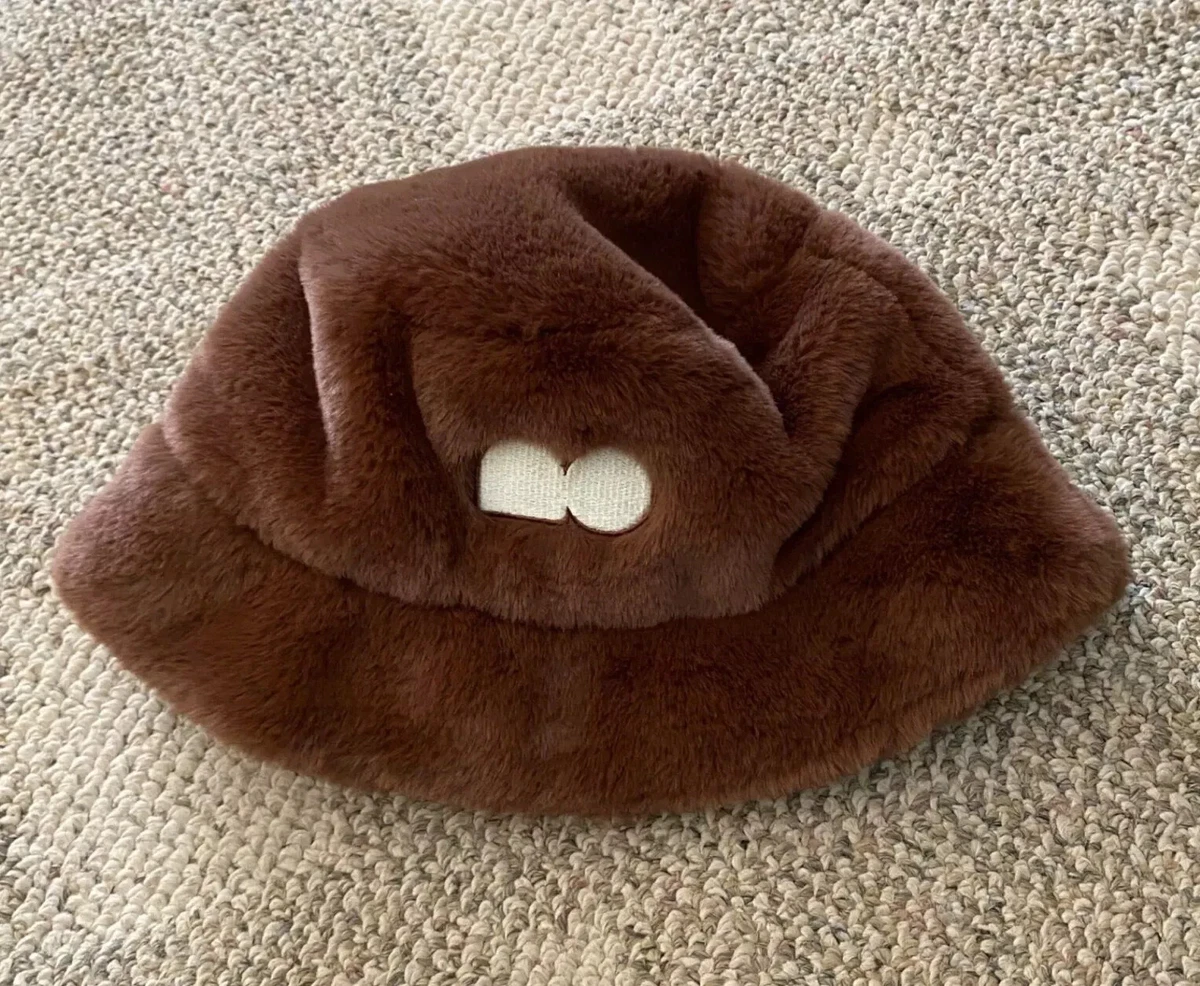 Chic Faux Fur Bucket Hat in Brown and Cream Buy Chocolate Brown Faux Fur Bucket Hat from Next USA main image 2