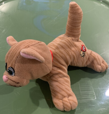 Pound Puppies Purries Vintage Tonka Purry Kitty Cat 7'' Brown Striped Tabby Plush