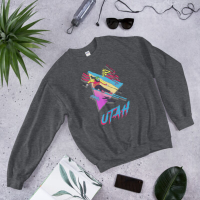 Skiing Sweatshirt, Ski Utah, Skier Gift, Ski Park City Snowbird The Canyons 