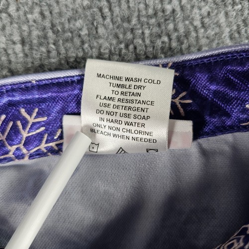 American Girl Girl's S Purple Asian Snowflakes Long Sleeve Pants Pajamas Set 2pc - Picture 5 of 20