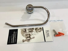 Rohl Michael Berman Zephyr Towel Holder "Stirrup" Style In Polished Chrome
