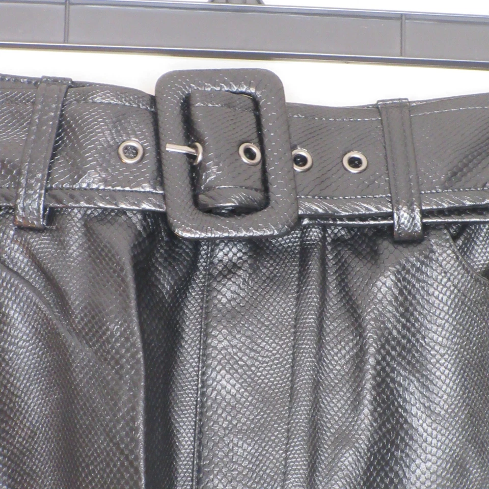 Bella Tilley X бар lll женщин искусственной кожи черный подпоясанный карандаш Midi юбка XS B65 - Изображение 2 из 4