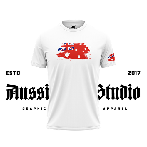 Camiseta para hombre bandera australiana 6 puntos bandera roja - - Imagen 5 de 5