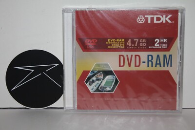 TDK DVD-RAM 4.7GB Single Sided ReWritable Blank dvd sealed FREE SHIIPING!!