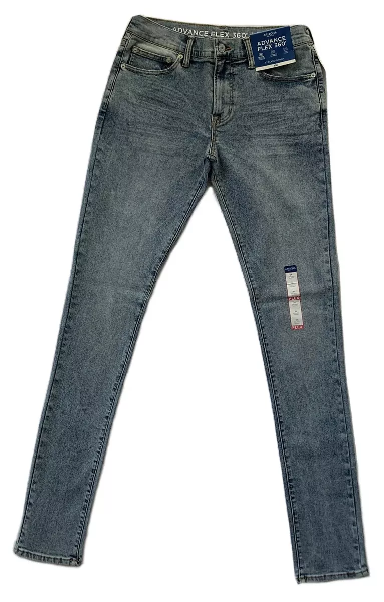 NWT Arizona Jean Co Mens Advance Flex 360 Jeans Stacked Skinny