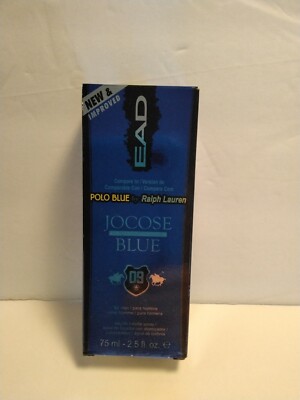 EAD Men's Cologne Jacose Blue 2.5 Fl Oz-75ml-New In Box 