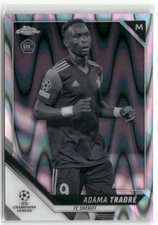 2022 Topps UEFA Champions League #65 Adama Traoré Black & White Ray Wave RC