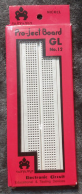 Sumura Nickel Solderless Project Board GL No 12 Electronic Circuit Breadboard