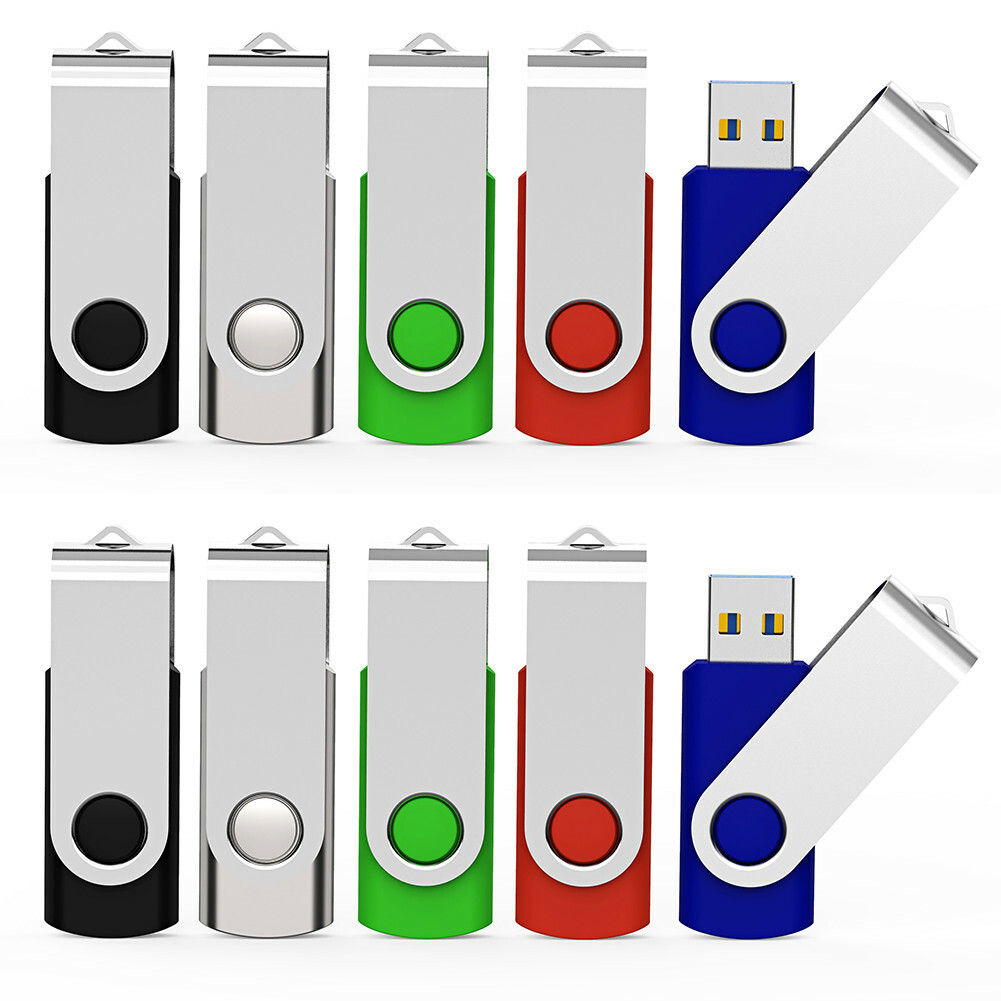 Lote de 1 a 10 unidades de memoria USB de 1GB a 32GB con giro, memoria USB 2.0, imagen 4