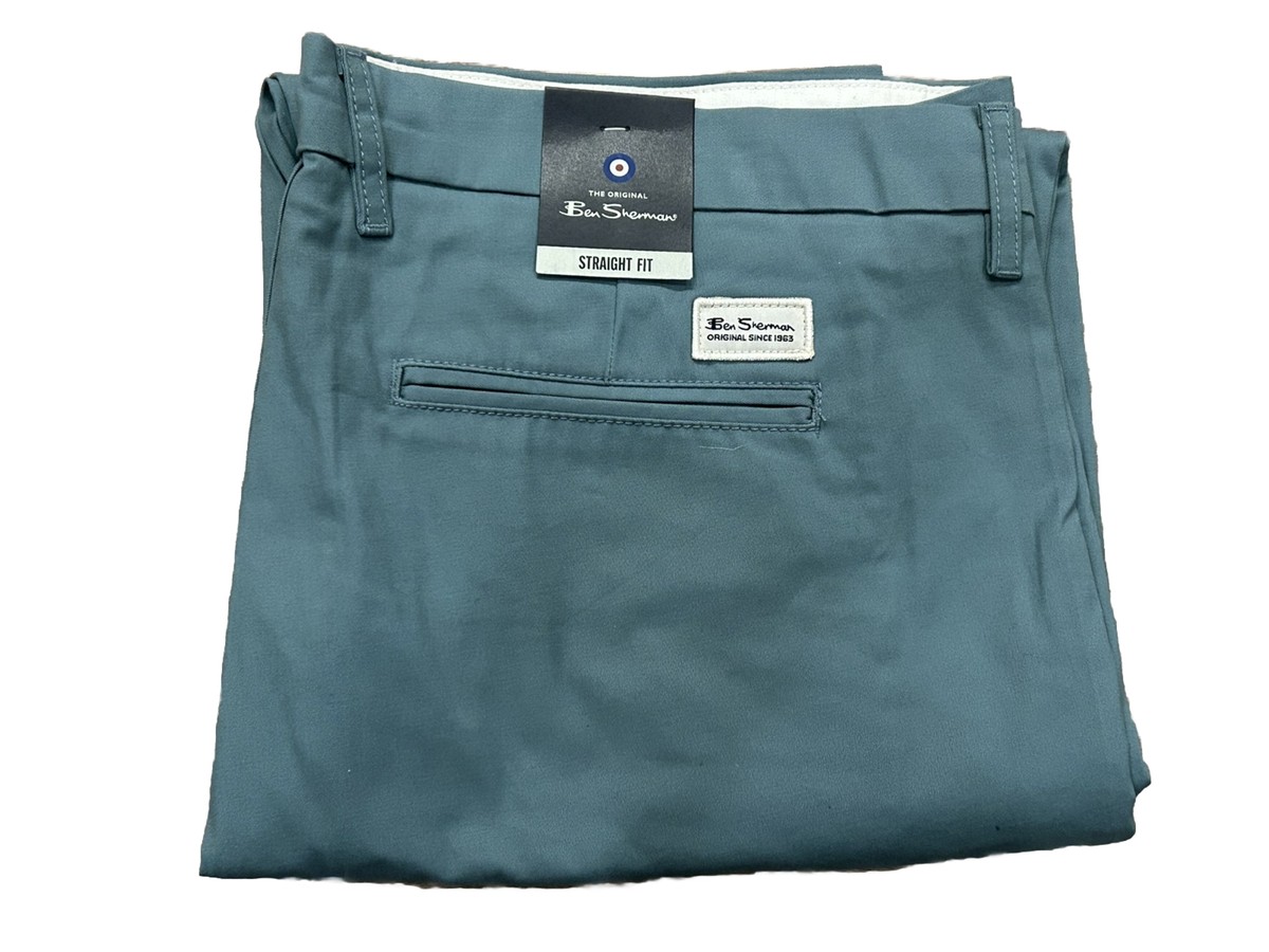 Ben Sherman Jade Green Straight Fit Casual Dress Pants Mens Size 40x32 NWT Ben Sherman Jade Green Straight Fit Casual Dress Pants Mens Size 40x32 NWT