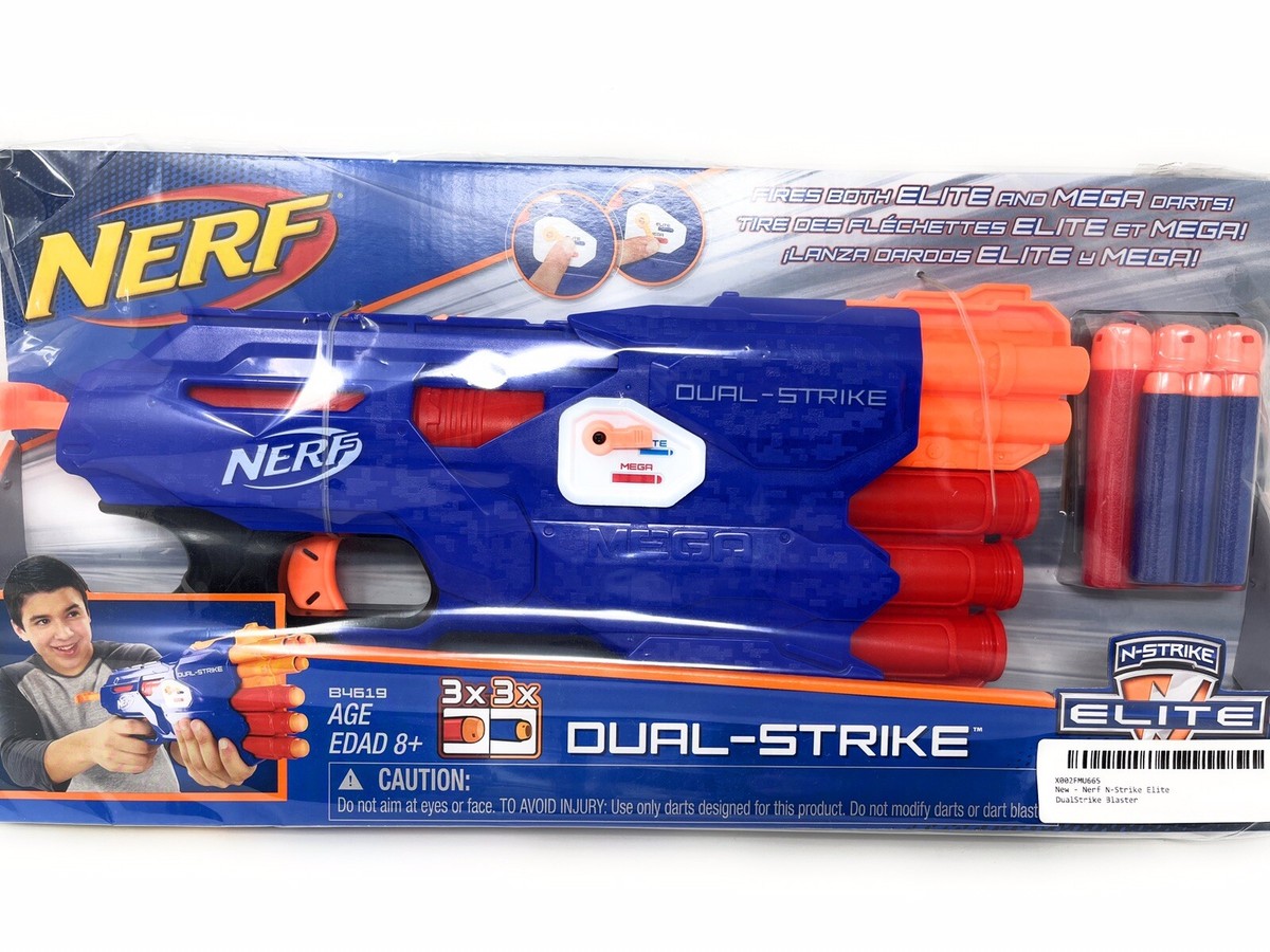 Nerf N-Strike Elite Dual-Strike Blaster Dart Gun Toy Kids New