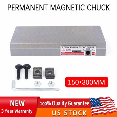 Fine Pole Surface Permanent Magnetic Chuck Workholding For Grinding 150x300 mm