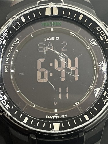 Casio ProTrek PRW-3000 (3414) Solar Quartz Watch 100M Barometer Altimeter - Picture 4 of 9