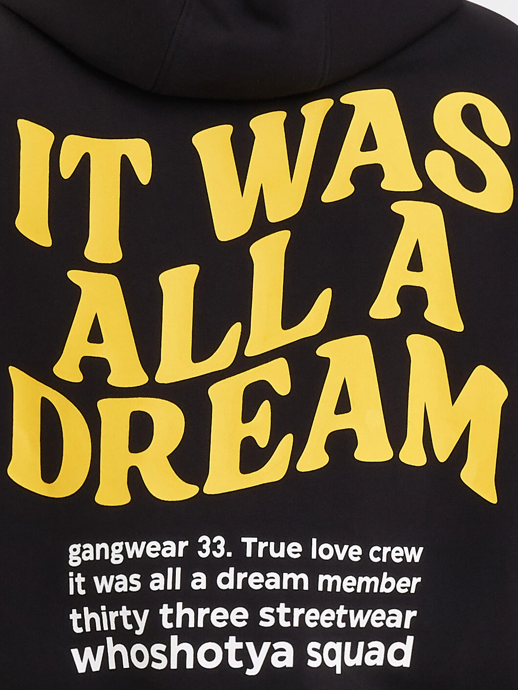 SACAI Felpa con cappuccio Who Shot Ya Dreamerz oversize uomo nera