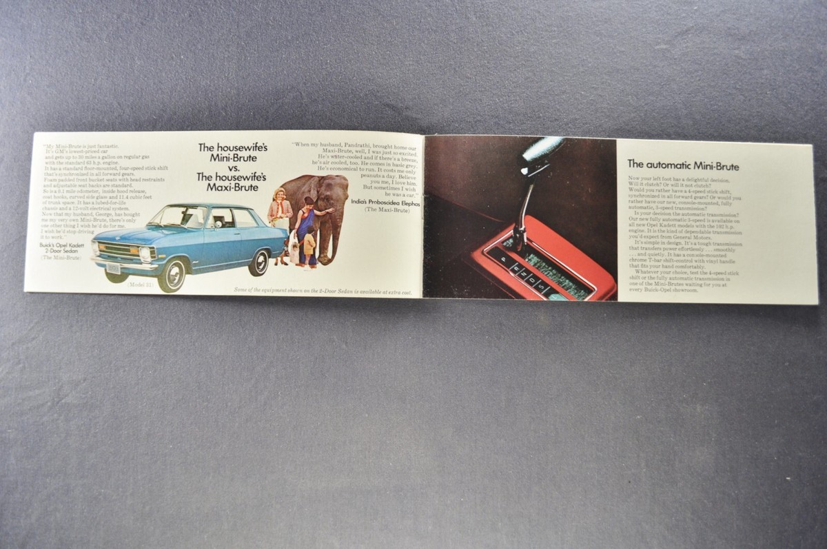 1970 Opel Kadett Small Catalog Sales Brochure Rallye Wagon