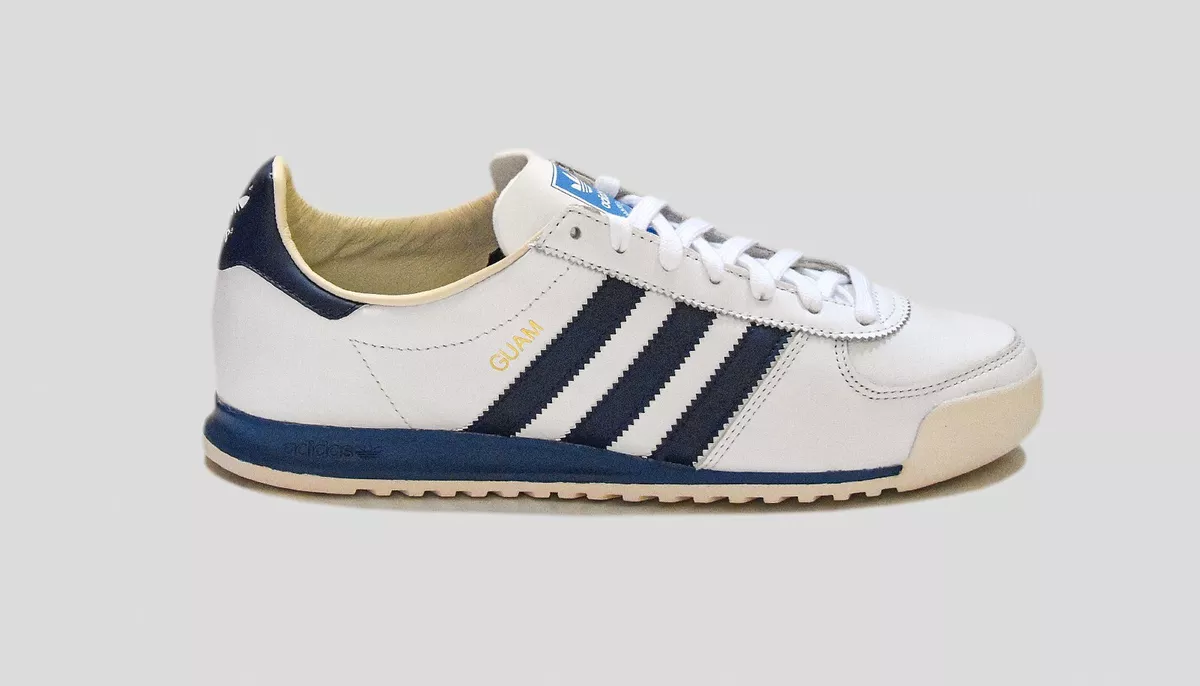 ADIDAS GUAM BLANCO AZUL TALLAS 7.5 8.5 9.5 10 ISLA SERIE 2023 ID2110