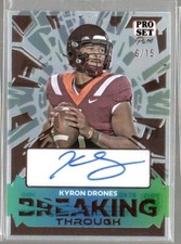 Kyron Drones 2024 Leaf Pro Set Pure HOLO Breaking Through Auto /15