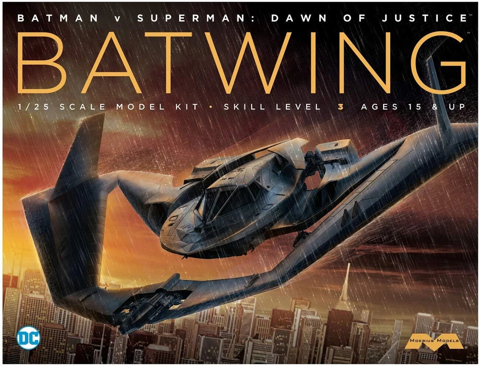 Batman v Superman: Dawn of Justice Batwing Batplane 1:25 Scale Model Kit - Image 2 of 3