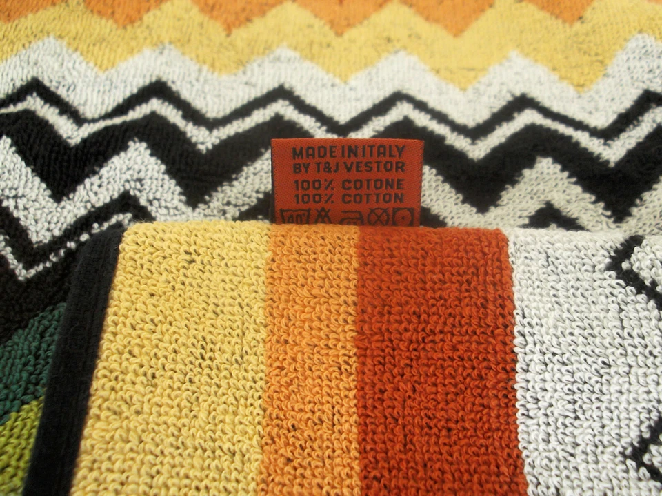 JUEGO DE TOALLAS PARA EL HOGAR MISSONI ALGODÓN 16x24 pulgadas 24x39 pulgadas - 40x60 cm 60x100 cm NILES 156 Foto 3 de 4