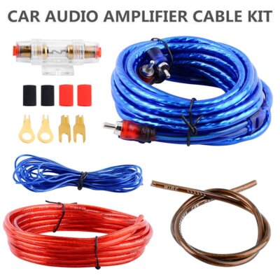 Car-Hifi Kabelset Verstärker AMP PKW KFZ Auto Audio Anschluß Endstufe Kabel Kit