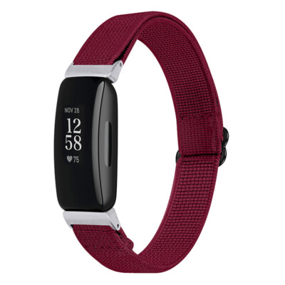 For Fitbit Inspire3 HR 2 Replacement Band Bohemia Woven Nylon Elastic Strap Band