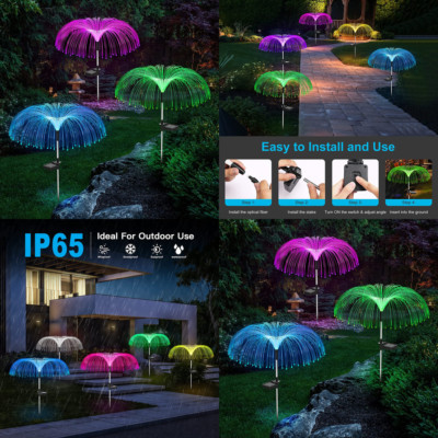 Luces Solares Para Caminos Pasarela 7 Colores Cambiantes HERMOSA Jardin Casa 3PC