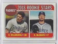 Christian Villanueva & Kyle McGrath 2018 Topps Heritage ROOKIE STARS #304 Padres