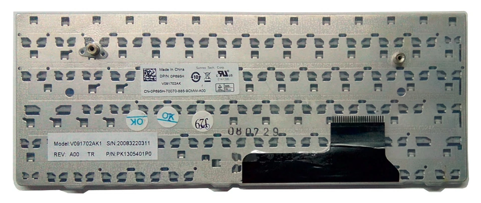 QWERTY TURKISH keyboard DELL Inspiron 910 Mini 9 910 Vostro A90 /DE29-TUR - Image 2 of 2