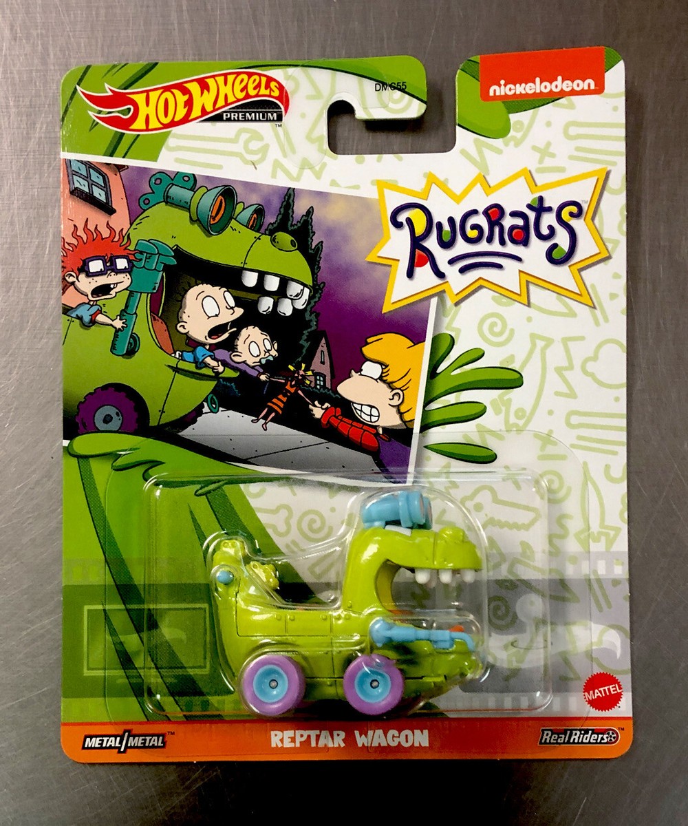 HOT WHEELS PREMIUM NICKELODEON RUGRATS REPTAR WAGON REALRIDERS