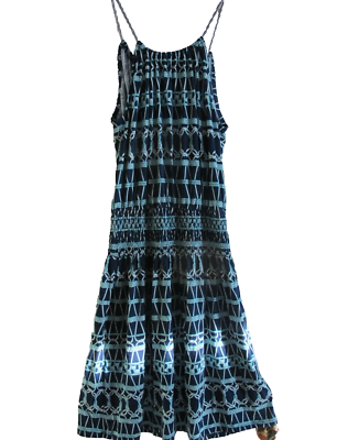 Brooklyn Industries Navy & Green Geometric Print Surplice Smocked Halter Dress S | eBay Brooklyn Industries Navy & Green Geometric Print Surplice Smocked Halter Dress S | eBay