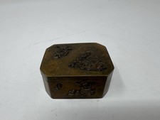 Ancienne tabatière japonaise en cuivre mixte XIXème