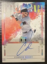 2025 Panini Impeccable Connor Norby Extravagance On Card Auto /25 Marlins EA-CN